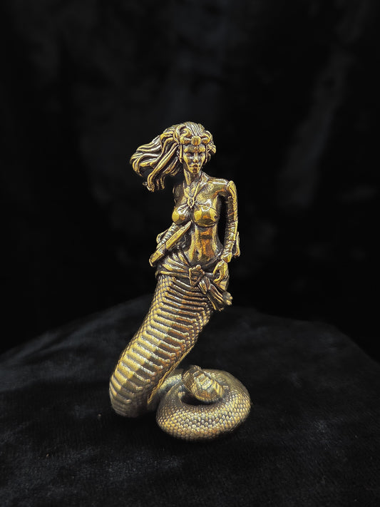 Brass Medusa Figurine