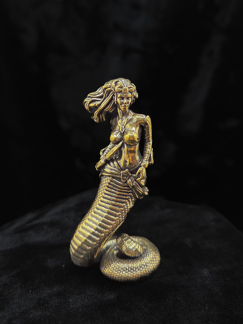 Brass Medusa Figurine