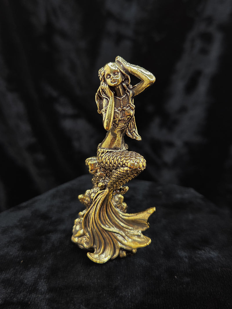 Brass Mermaid Figurine