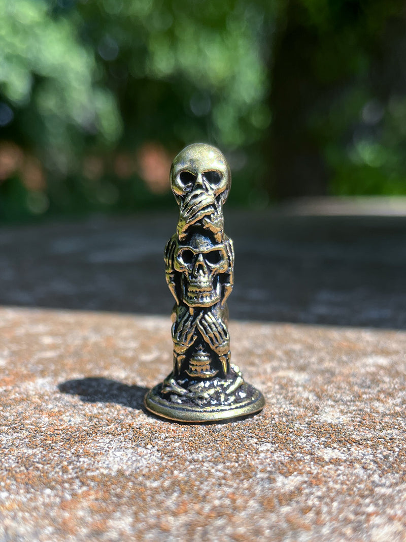 Brass See Hear Speak No Evil Figurine
