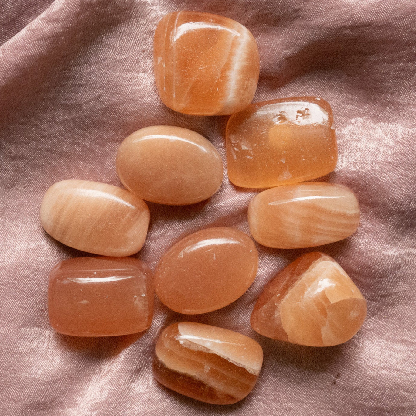 Caramel Calcite Tumble