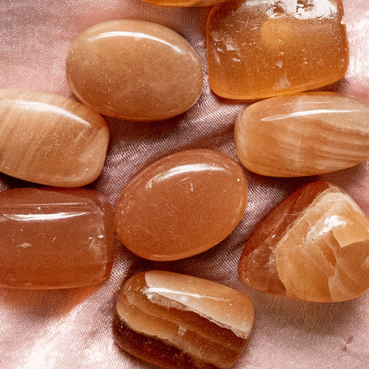 Caramel Calcite Tumble