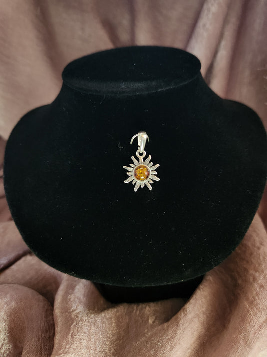 Amber Sun Pendant