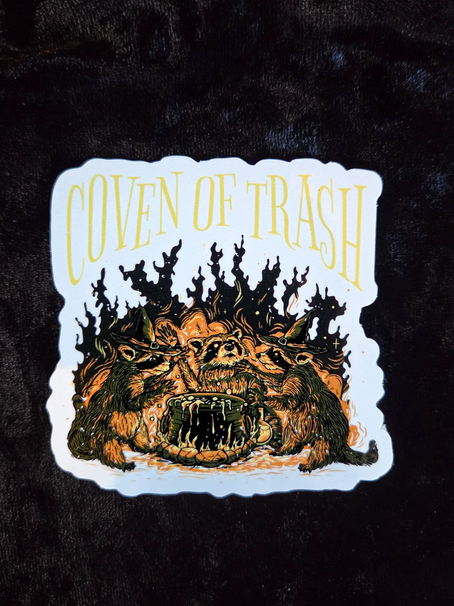 Coven of Trash Raccoon Sticker - 3"