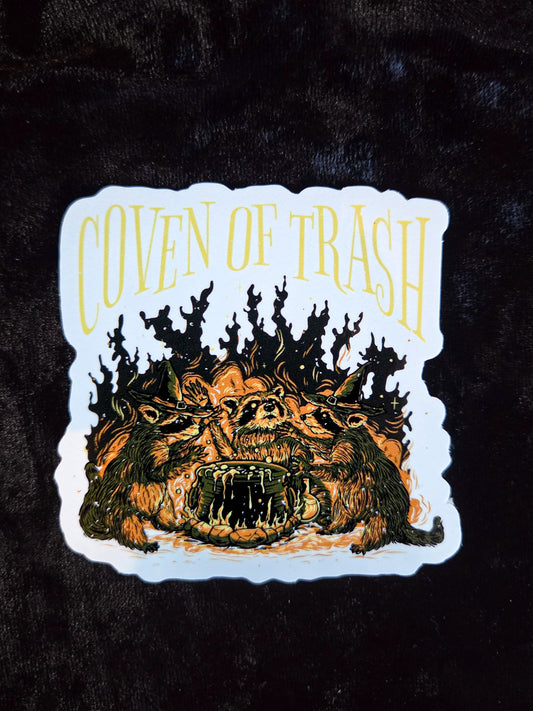 Coven of Trash Raccoon Sticker - 3"