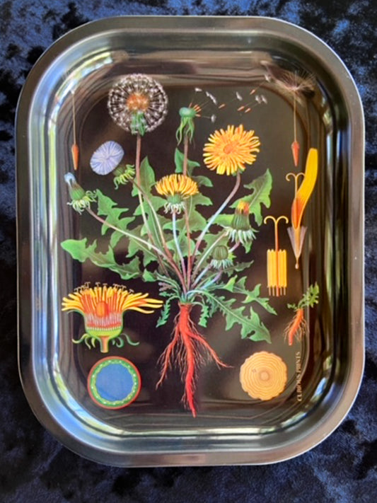 Black Dandelion Altar Tray