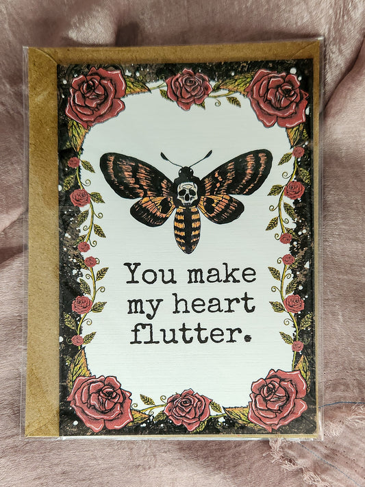 Death Moth Love Card