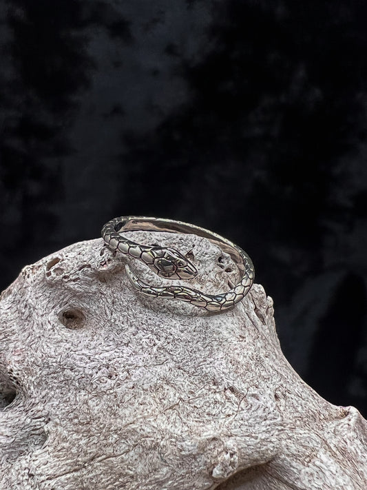 Detailed Snake Wrap Ring