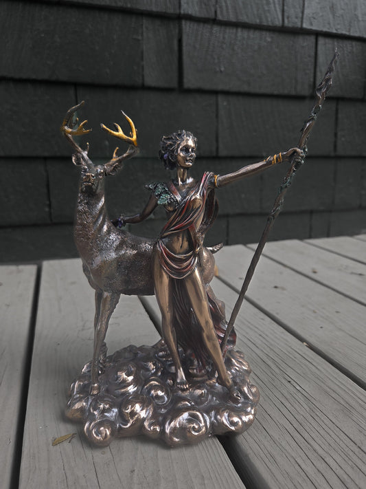 Diana Statue with Stag