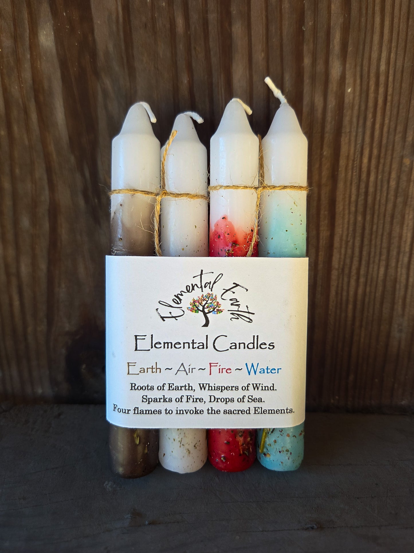 Elemental Herbal Intention Taper Candles