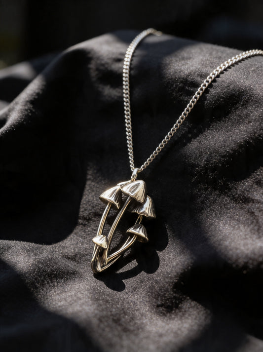 Fairy Inkcap Mushroom Necklace