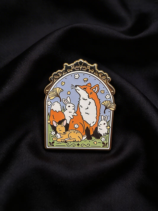 Fox Enamel Pin