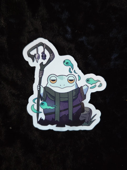 Frog Necromancer Sticker - 3"