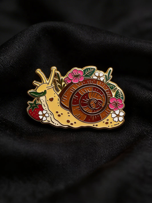 Garden Snail Enamel Pin