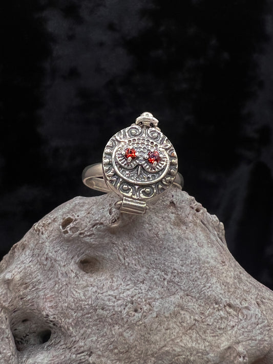 Garnet Poison Ring