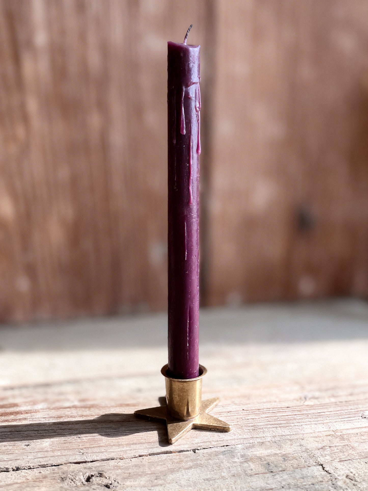 Gold Iron Star Taper Holder