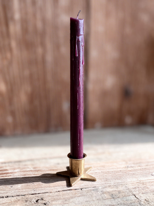 Gold Iron Star Taper Holder