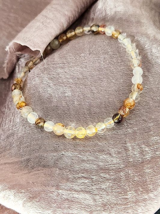 Golden Healer Quartz 4mm Bracelet