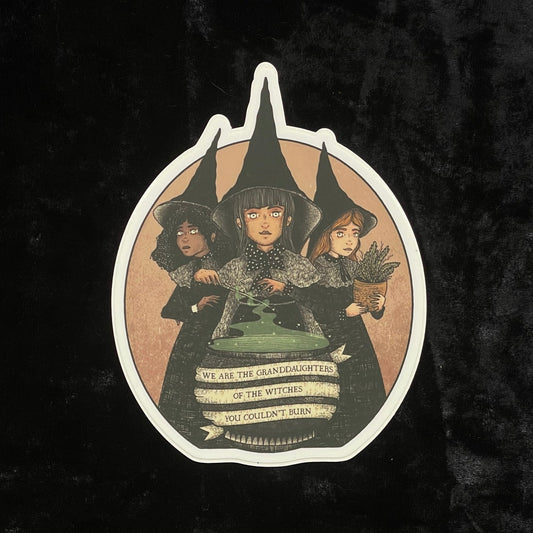 Granddaughter Witches Sticker