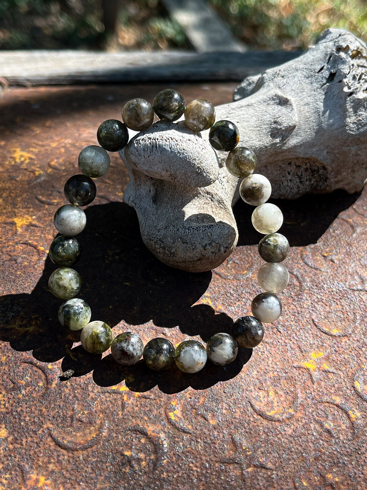 Green Lepidolite Bracelet