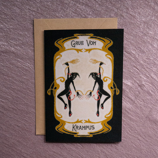 Gruß Vom Krampus Yule Greeting Card