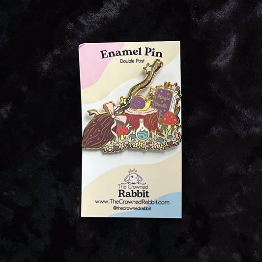 Halloween Forest Witch Enamel Pin