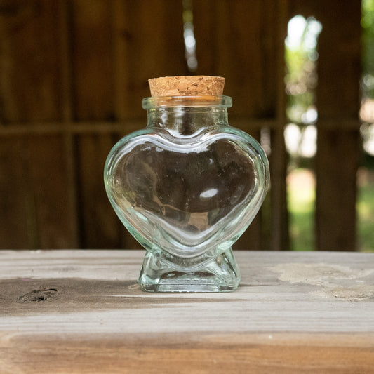 Heart Shaped Empty Spell Jar