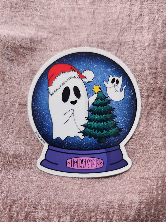 Holiday Ghost Sticker