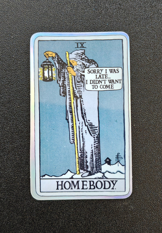 Hermit Homebody Sticker