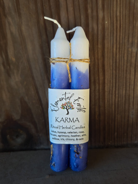 Karma Herbal Intention Taper Candles
