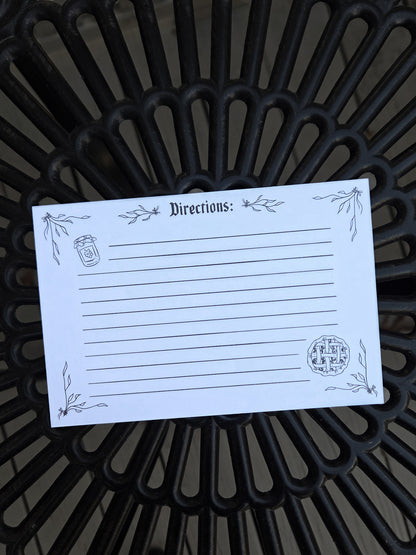 Kitchen Witchery Blank Recipe Card