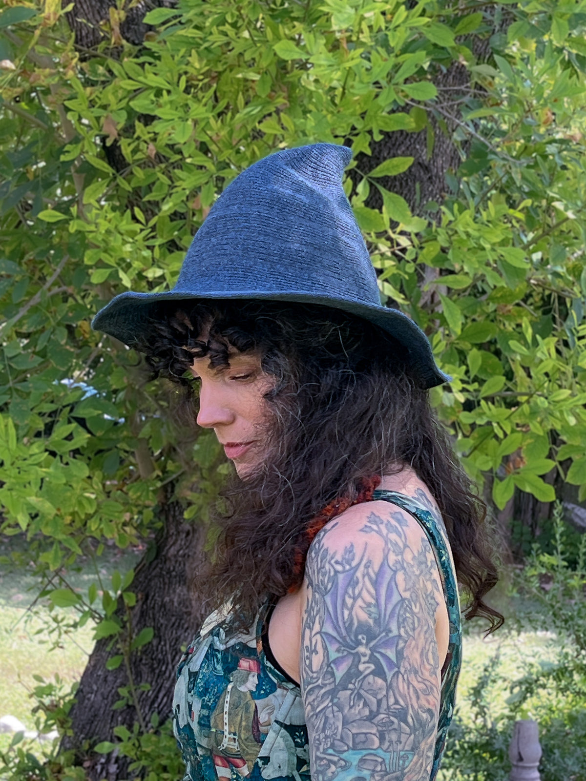 Knitted Witch Hat
