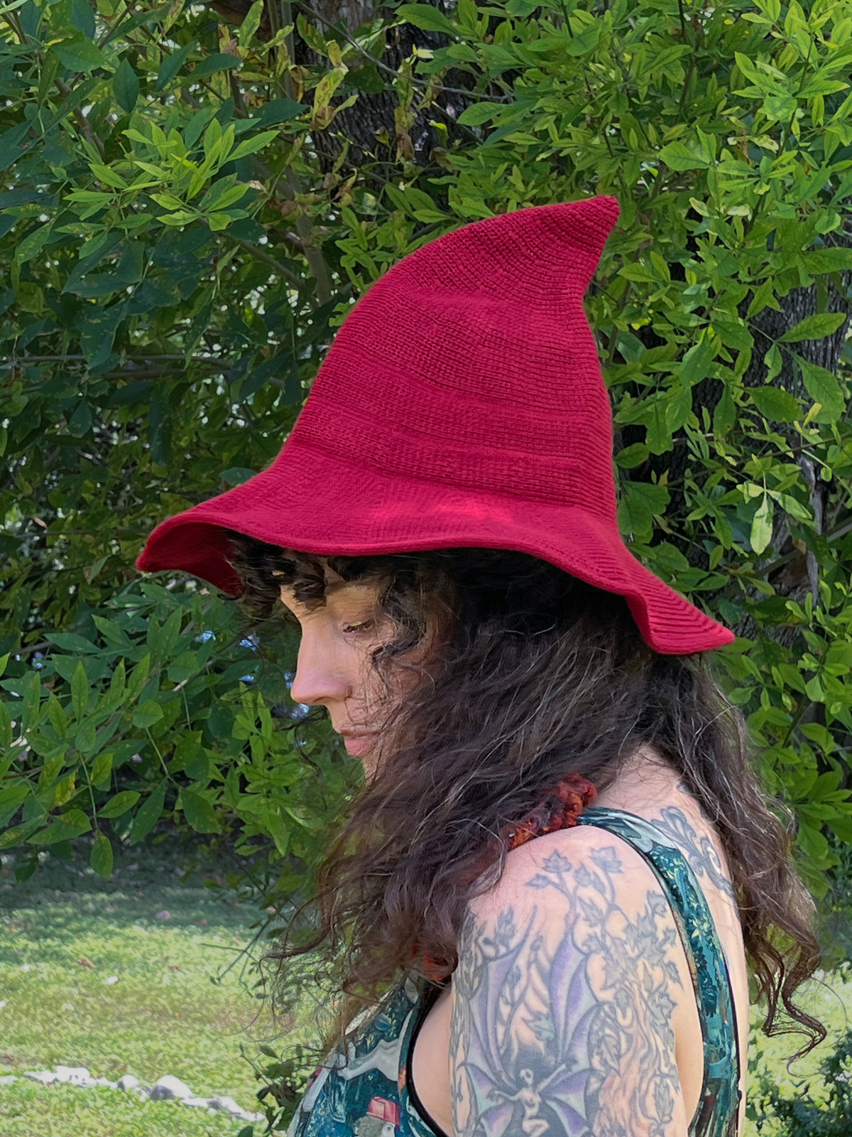 Knitted Witch Hat