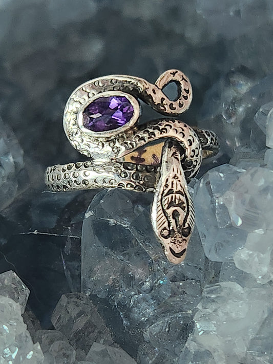 Knotted Snake Ring