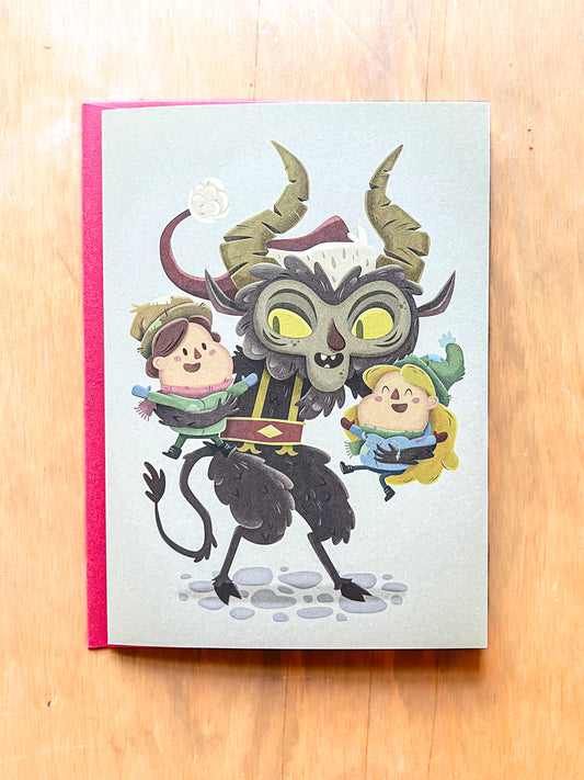 Krampus Greeting Card