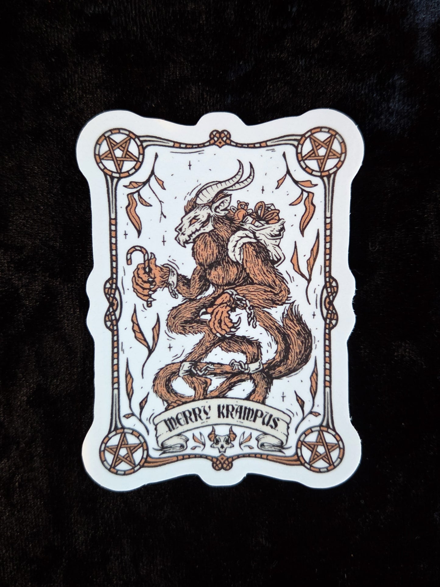 Krampus Monster Inspired Sticker - 3"