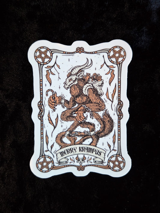 Krampus Monster Inspired Sticker - 3"
