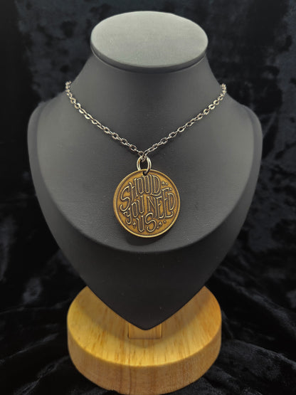 Labyrinth Should You Need Us Necklace