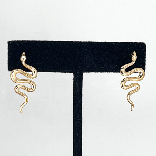 Large Snake Post Earrings