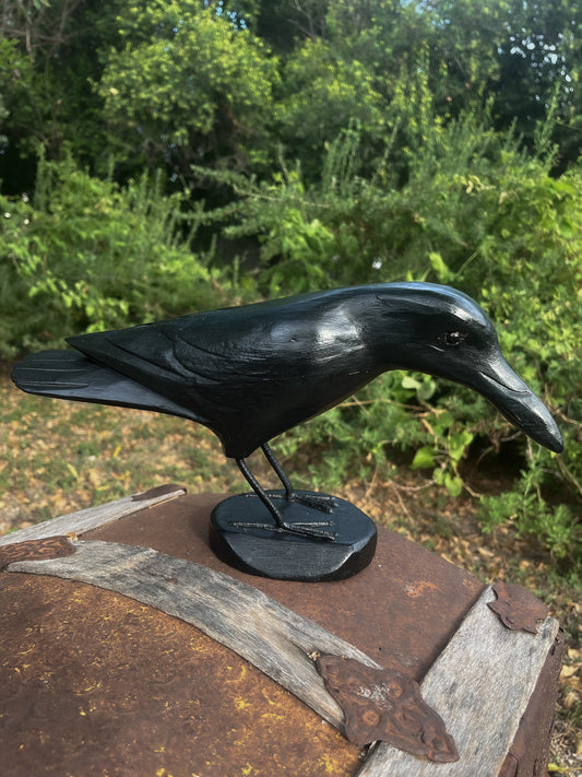 Large Wood Raven