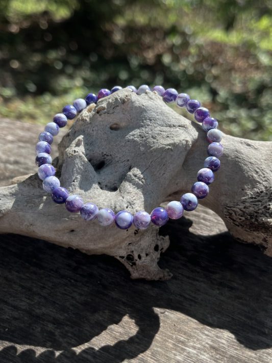 Lavender Moon Quartz Bracelet 5mm