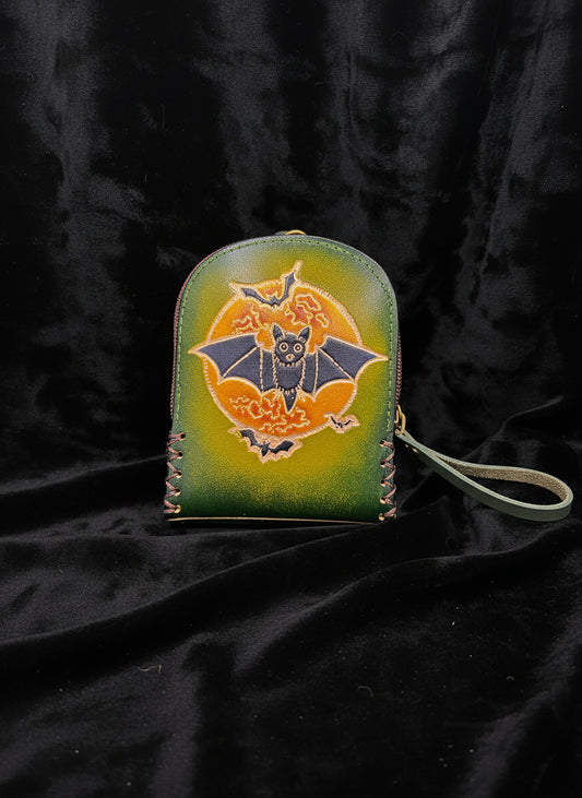 Leather Bat Wallet Backpack