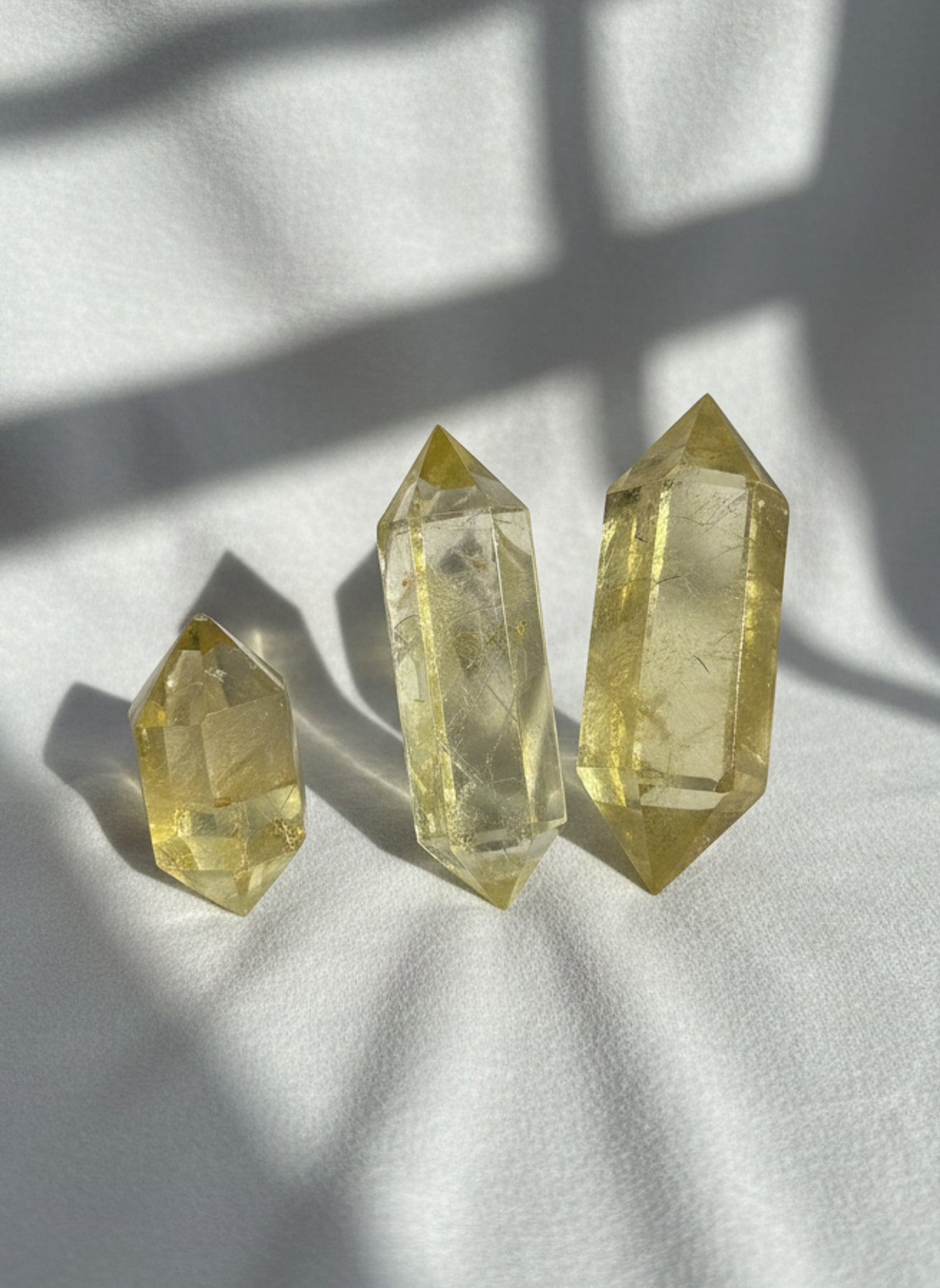Lemon Quartz Double Terminated Wand