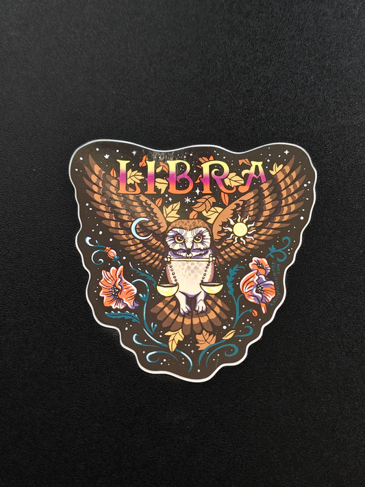 Libra Zodiac Sticker