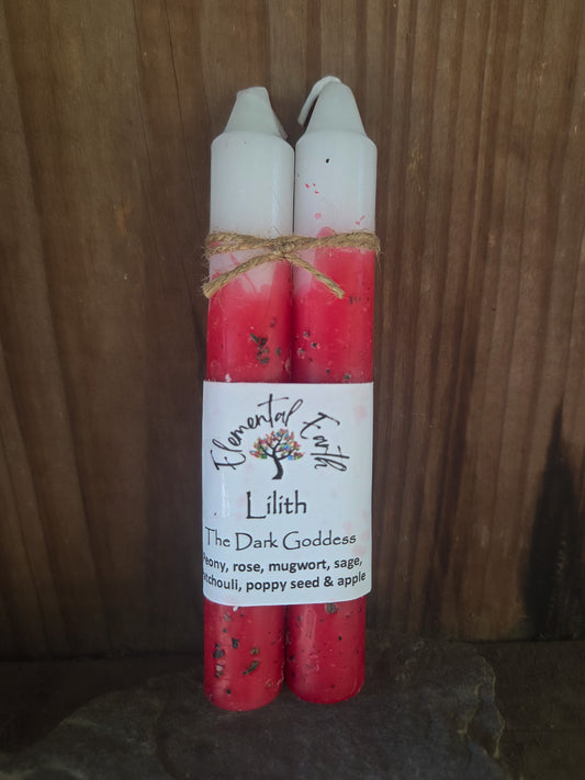Lilith Herbal Intention Taper Candles