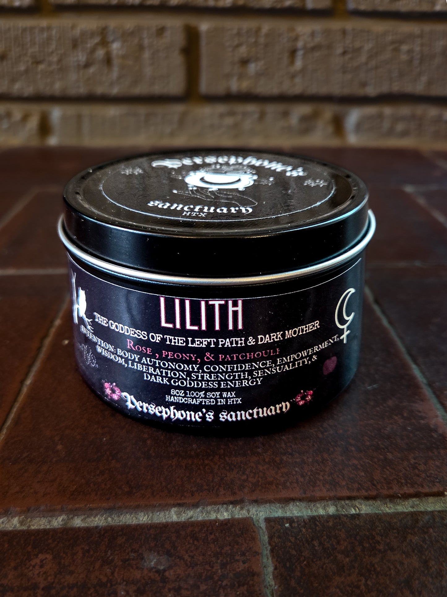 Lilith Tin Candle