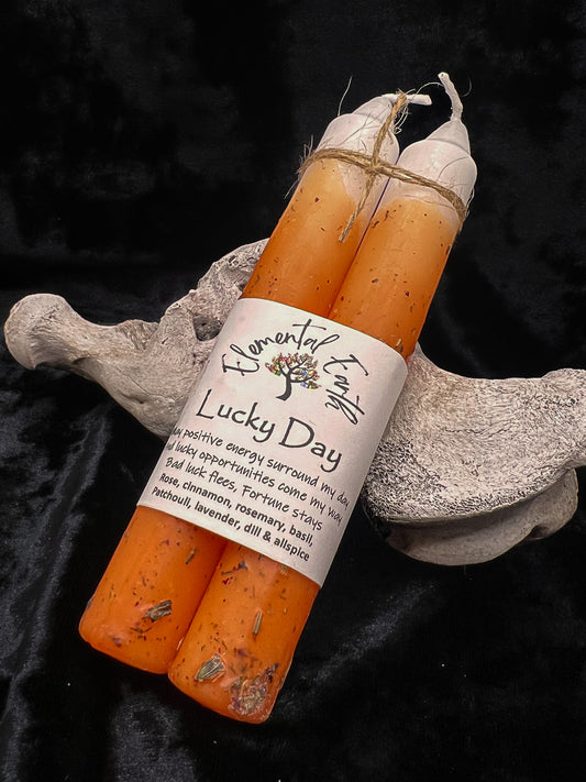 Lucky Day Intention Taper Candles