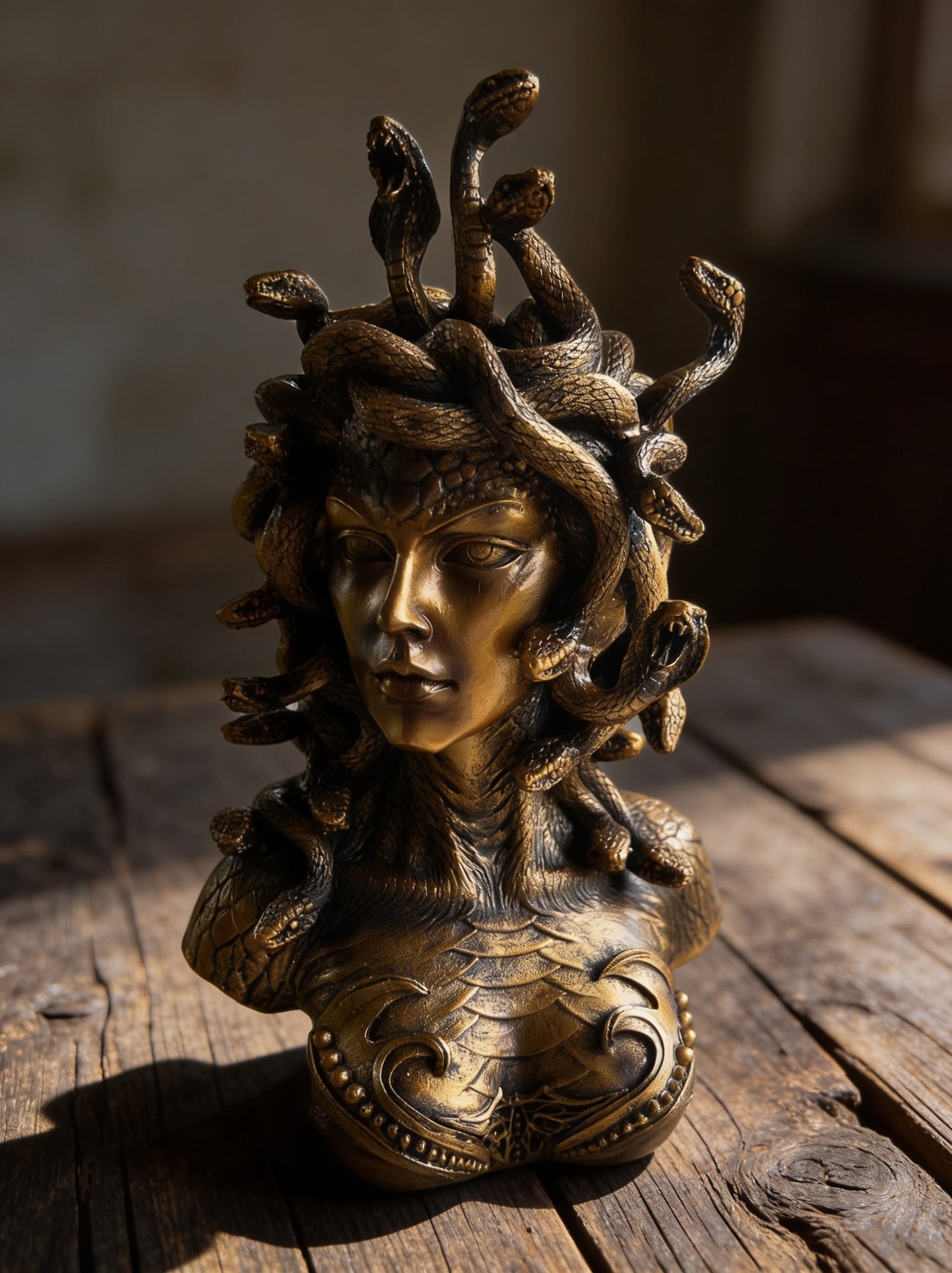 Medusa Bust Statue