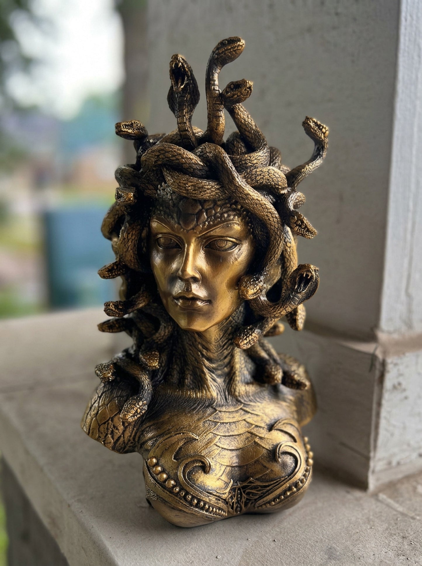 Medusa Bust Statue
