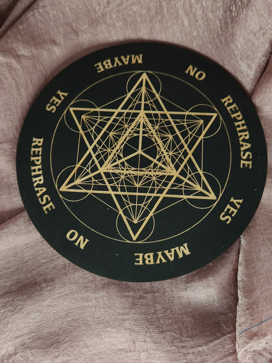 Merkaba Metatron's Cube Pendulum Board